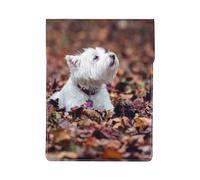 Westie Bokeh West Highland White Terrier Cani, Custodia per laptop in pelle PU, borsa per notebook, custodia per laptop, custodia per tablet