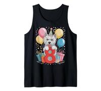 Westie cane ottavo compleanno ragazzo ragazza 8 anni otto Westie Canotta