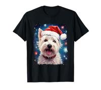 Westie Christmas Dog West Highland White Terrier Maglietta