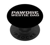 Westie Dad Dog Lover West Highland Terrier PopSockets PopGrip Adesivo