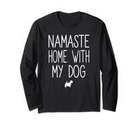 Westie - Divertente yoga Namaste casa con il mio cane Maglia a Manica