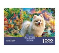 Westie Dog SceneHigh-Quality Jigsaw Puzzles for Adults A Collection of 1000 Advanced And Challenging Educational Puzzle Pieces - A Rewarding And Intellectual Gift Option for Adults And Kids 12 Years