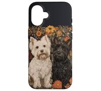 Westie e Scottie in William Morris Style Garden Custodia per iPhone 16
