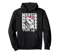 Westie Mom Life West Highland Terrier Dog Festa della Mamma Felpa con Cappuccio