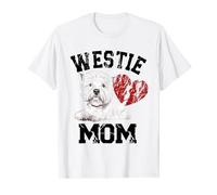 Westie Mom West Highland White Terrier Moglie regalo Maglietta