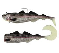 WESTIN Crazy Daisy pesce di gomma esca ippoglosso, 180 g, 300 g e 400 g, merl...