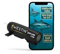 Westin Underwater Explore Camera 28g - Fishing Accessories for Carp Fishing, Trail Camera with Full HD 1080p, Waterproof 200m, Vibrant Colours, 1hr 25min Battery,