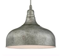 Luce a Sospensione Lampada da Soffitto Vintage Morton Acciaio Antico E27 60 Watt