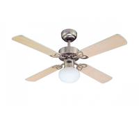 Westinghouse Design Ventilatore Lampada Vegas Alluminio 105 CM con Interruttore [EEK: Non valutato]