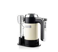 Westinghouse - Frullatore manuale retrò con 6 livelli + funzione turbo, ideale come frustino da cucina e per impastare (set da 2), con timer, colore: Bianco