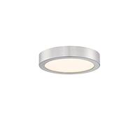 Westinghouse Lighting 6119740 - Tradizionale apparecchiatura per montaggio rasente LED da interno a una luce, 16 cm, 12 watt, finitura in nichel spazzolato, paralume in acrilico