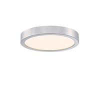 Westinghouse Lighting 6119840 - Tradizionale apparecchiatura per montaggio rasente LED da interno a una luce, 21 cm, 18 watt, finitura in nichel spazzolato, paralume in acrilico