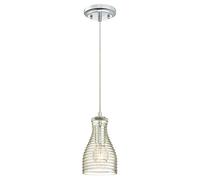 Westinghouse Lighting, 6329240 Lampada a Sospensione per Interni Monoluce, Cromato, vetro