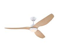 Westinghouse Lighting 7316140 - Moderno ventilatore da soffitto interno Magnolia bianco opaco da 132 cm, lampada LED