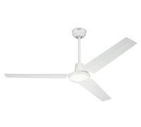 Westinghouse Lighting, Ventilatore a soffitto Industrial, interruttore a parete, ciclo estate/inverno, Bianco, ø 142 cm 7226840