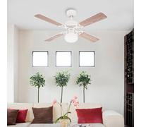 Westinghouse Vegas ventilatore, luce, bianco/pino Westinghouse