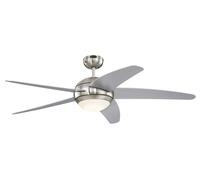 Westinghouse Ventilatore Con Lampada LED e Telecomando Bendan Argento Opaco [EEK: F]
