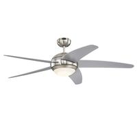 Westinghouse Ventilatore Con Lampada LED e Telecomando Bendan Argento Opaco [EEK: F]
