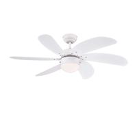 Westinghouse Ventilatore Lampada con Interruttore Turbo Swirl Bianco 105 CM