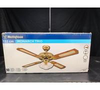 Westinghouse Ventola Con Lampadina Monarch Trio 132cm