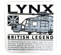 Westland Lynx Royal Navy Britannico Militare Helicopter Mug Sottobicchiere Set