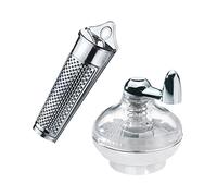 Westmark 1 mulino per noce moscata + 1 grattugia per noce moscata, con area di stoccaggio, plastica/acciaio inossidabile, argento/trasparente, 695722E6