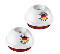 Westmark 108022E3 2 Eidorne Plastica, Ceramica, Bianco/Rosso, 2 pezzi