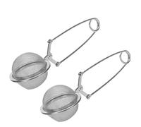 Westmark 153322E3 - Colino pieghevole, 2 pezzi, Ø 5 cm, lunghezza: 16 cm, teatime, acciaio inox, colore: Argento