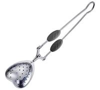 Westmark 15812270 - Cucchiaio pieghevole a forma di cuore, con manici in silicone, in acciaio inox 18/8 e silicone, lunghezza 17,5 cm