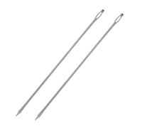 Westmark 2 Aghi per Legare la Carne con Ampia Cruna, Gerade, Lunghezza: 18 cm Ciascuno, Acciaio inox, Argento, 126822E3