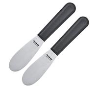 Westmark 2 Coltelli Professionali per Burro, Dimensioni Lama: 3,3 x 8,5 cm, Lunghezza: 18,5 cm, Acciaio Inossidabile/Plastica, Master Line, Nero/Argento, 135722E3