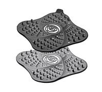 Westmark 2 filtri di scarico per cucina e bagno, extra large, in plastica, antracite, 52332270, Grigio, 16,2x16,2 cm