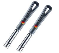 Westmark 2 Levatorsolo Mele Gentle - Levatorsolo per mele per rimuovere facilmente torsolo di mele intere, lunghezza 19,8 cm, acciaio inox/plastica - Nero, 281822E3