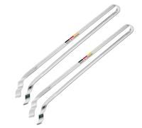 Westmark 2 Pinze per Salsicce e da Portata - Con cucchiai ondulati e curvi, acciaio inossidabile, lunghezza: 33,9 cm - Argento, 127422E3, Curvo, 2 pezzi