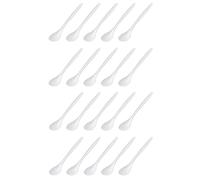 Westmark 20 cucchiaini per uova/servire - Ideali per mangiare l’uovo a colazione o per servire, in plastica di alta qualità, bianco, 208422E3
