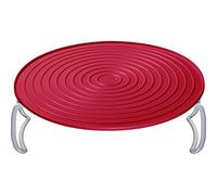 Westmark 22492270 - Etagère pieghevole, adatto al microonde, in plastica, colore: Rosso/Bianco