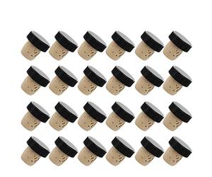 Westmark, 24 tappi per bottiglie da 0,7 a 1 l, sughero naturale/plastica, marrone chiaro/nero, 482020E3