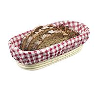 Westmark 3203226K - Fodera per cestini ovali, 27,5 x 14 cm, in cotone, a quadretti, 3203226K