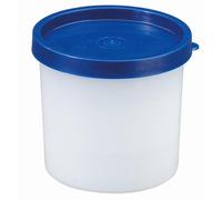 Westmark 4 Barattoli per erbe aromatiche, incl. coperchio, capacità: 200 ml l'uno, impilabili, plastica, Trio, colore: trasparente/blu, 25842270