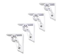 Westmark 4 Fermatovaglia, meccanismo a molla, plastica/alluminio, bianco, 64282280