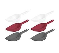 Westmark 6 Pale da forno, pesa/riempimento, 3 colori, volume di riempimento: 450 ml, plastica, halvar, bianco/rosso/antracite, 909522E6, 450 ml, 6 pezzi, 3 colori
