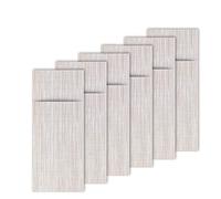 Westmark 6 Tasche portaposate, 24 x 9 cm, Materiale sintetico, Saleen Edition: Linen, Beige/Bianco, 01210004250