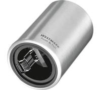 Westmark Apribottiglie automatico, Per tappi a corona, Alluminio spazzolato, Push&Pull, Argento, 5,3 x 5,3 x 8 cm