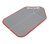 Westmark 62192270 - Tagliere pieghevole in plastica, 3 in 1, colore: Grigio/Rosso