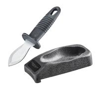 Westmark 66152270 - Frantoio per ostriche, lama forgiata e affilata su entrambi i lati, lunghezza totale: 19,7 cm, acciaio INOX e plastica, argento/nero