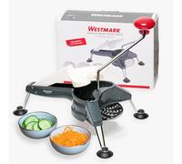 Westmark Affetta-verdure con 3 dischi, Lame in acciaio inox, Schnitzel Mouli, Antracite/Argento/Rosso, 11712260