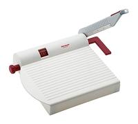 Westmark - Affettatrice da cucina retro, bianco/rosso, 23 x 22.8 x 5.3 cm
