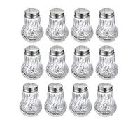Westmark Agitatore di pepe, 12 pezzi, capacità: 50 ml ciascuno, vetro/acciaio inossidabile, Berlin, argento/trasparente, 653822E2