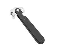 Westmark Apriscatole a Leva, Con Apribottiglie, Lunghezza: 14,9 cm, Acciaio, Original Sieger, Nero/Argento, 11212260