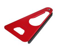 Westmark Apriscatole Multiuso con Bordo in Gomma - Pratico apribicchiere e apribottiglie/apricoperchio, lunghezza: 17 cm, acciaio/gomma - Rosso, 1049227R